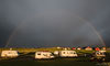 Mitternachtsregenbogen in Andenes Norwegen