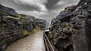  Þingvellir links Europa rechts Amerika