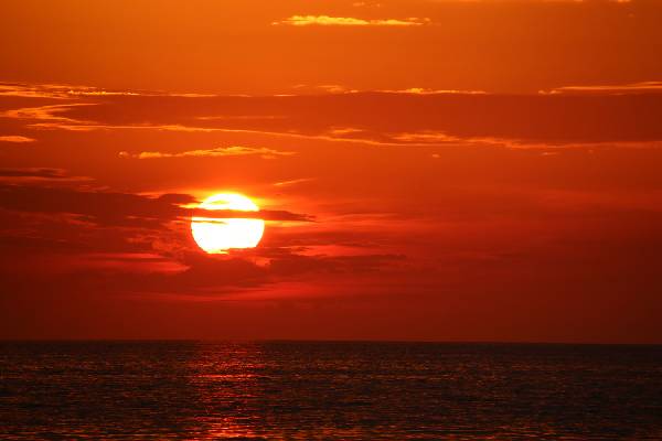 Sonnenuntergang gestern
