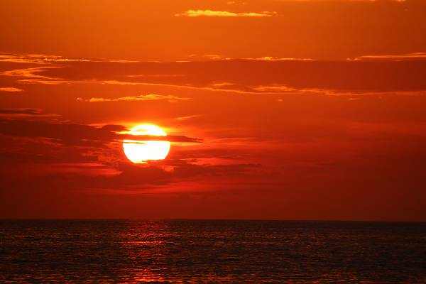 Sonnenuntergang gestern