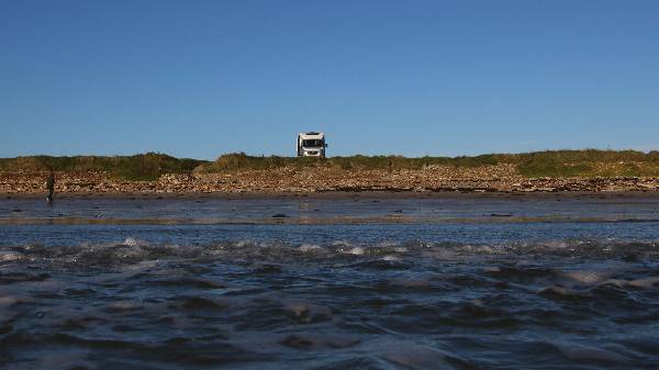 Unser Standplatz Hoxa Strand