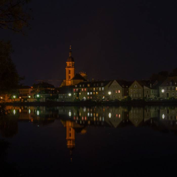 Kitzingen vom Stellplatz aus