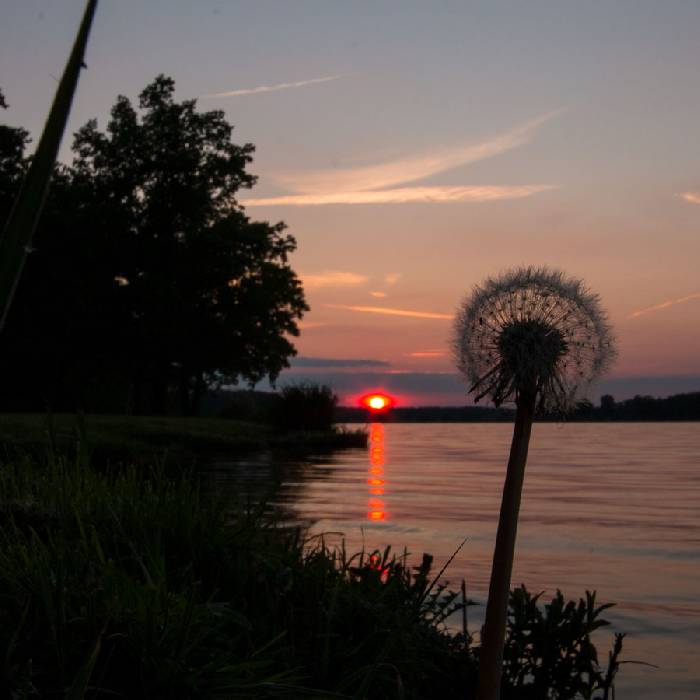 Sonnenuntergang und viel Natur