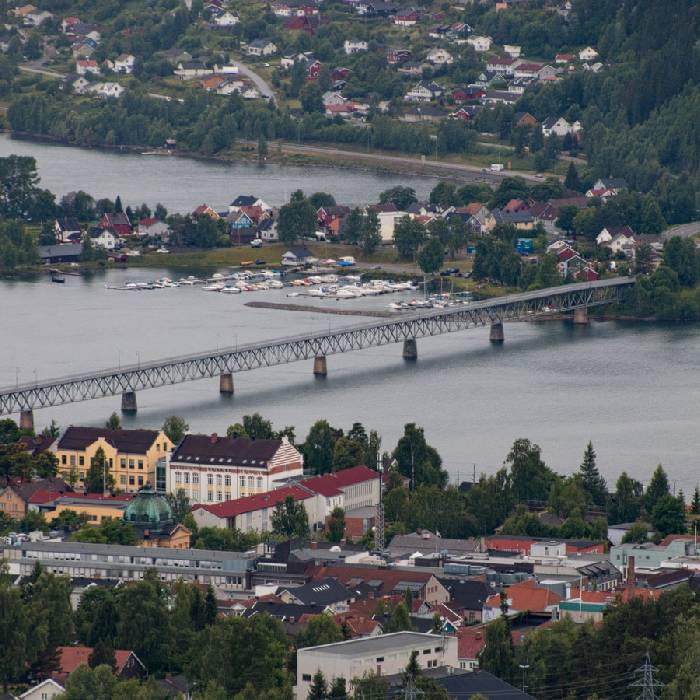 eine der BrÃ¼cken von Lillehammer