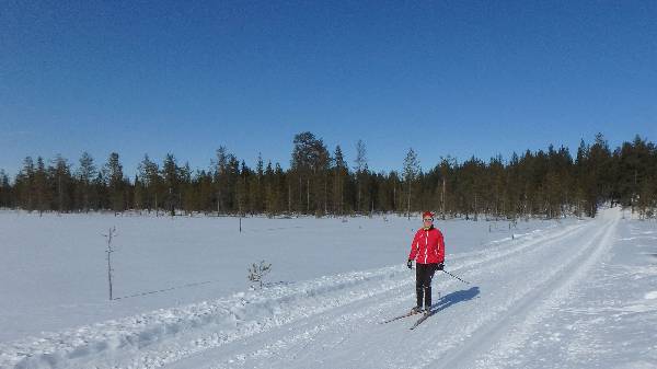 Ein weiterer Punkt auf meiner Liste kann ich abhacken: Langlaufen in Lappland