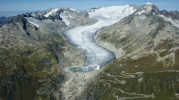 Furkapass mit Rhonegletscher