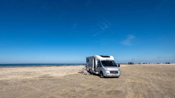 unser Platz am Strand