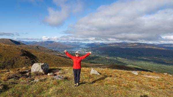 tolle Aussicht auf die Highlands